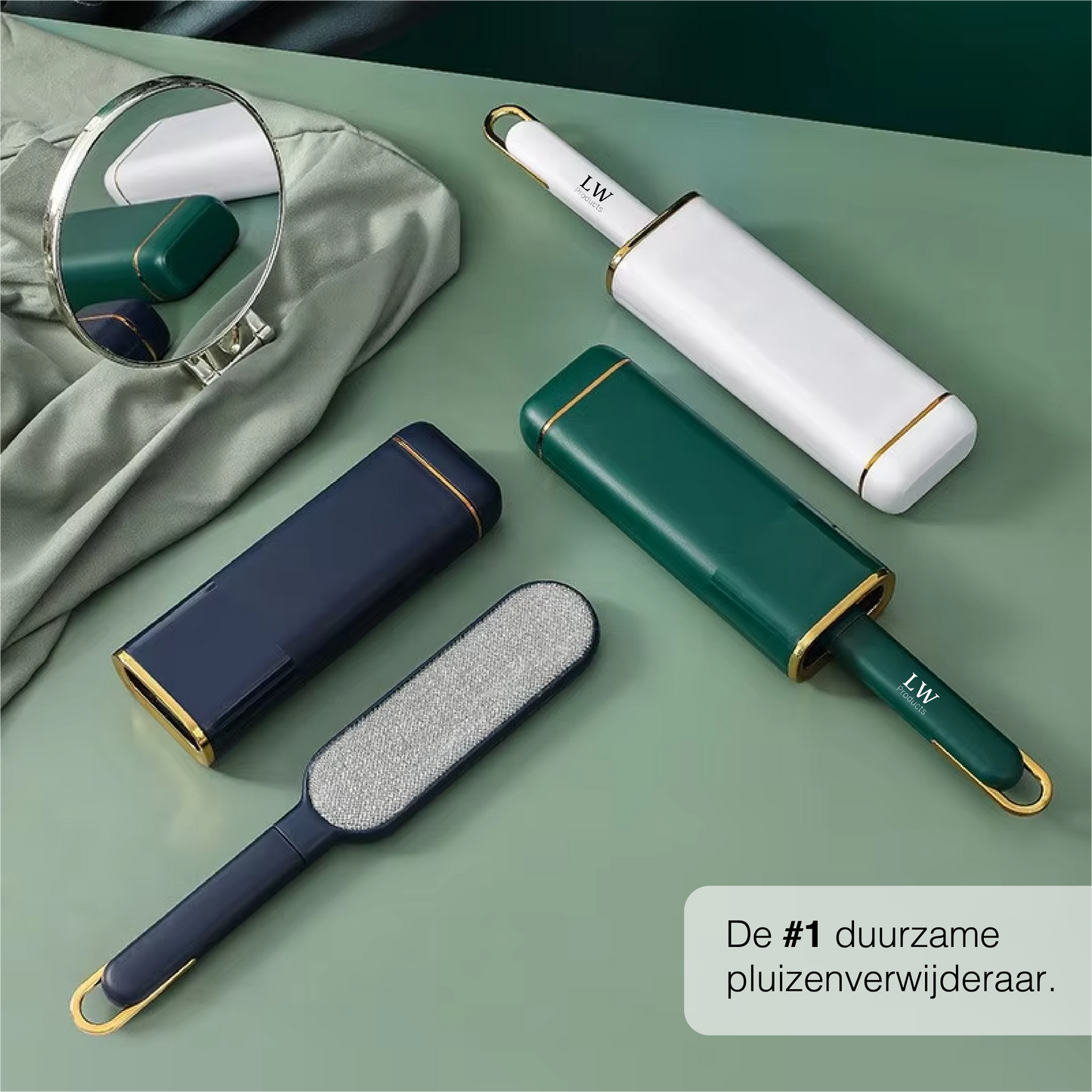 Pluizenverwijderaar & Kledingborstel - Blauw