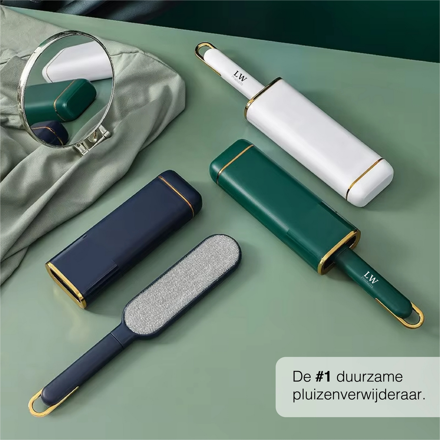 Pluizenverwijderaar & Kledingborstel - Blauw