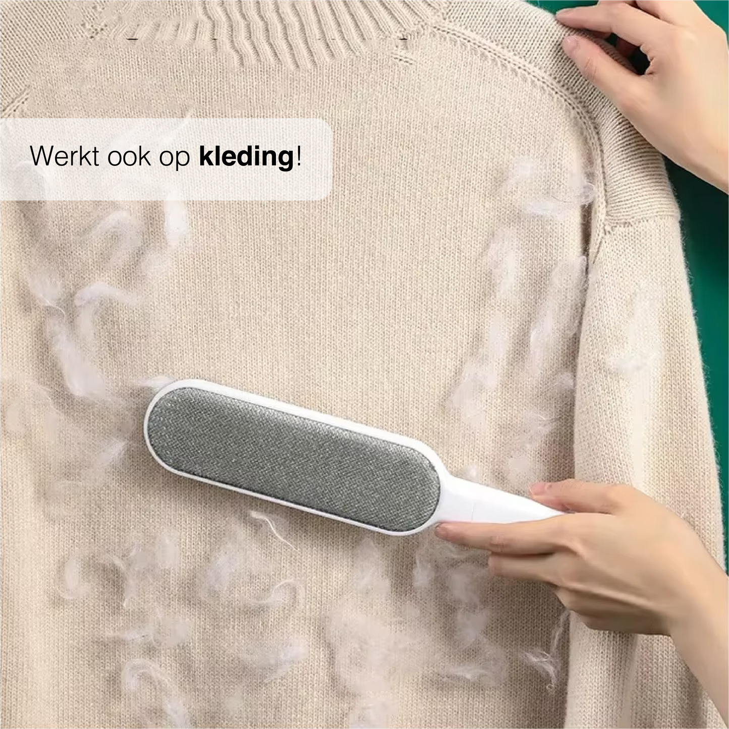 Pluizenverwijderaar & Kledingborstel - Blauw