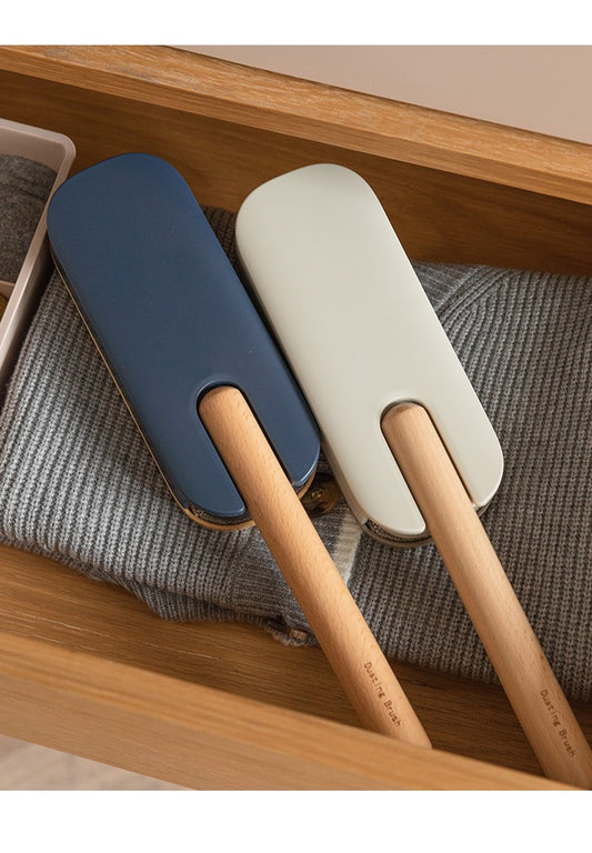 Pluizenverwijderaar - Met Houten Handvat - Grijs